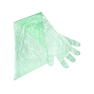 واضح أبيض أخضر برتقالي 90 سم قفازات بيطرية طويلة HDPE